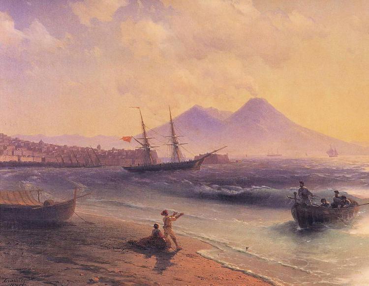 Ivan Aivazovsky Fishermen Returning Near Naples